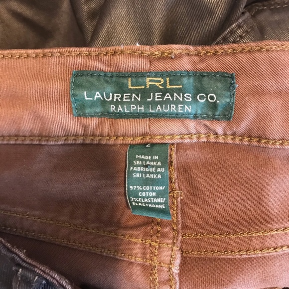 Vintage Lauren Ralph Lauren Wax Coated Jeans 2 XS - Picture 7 of 7